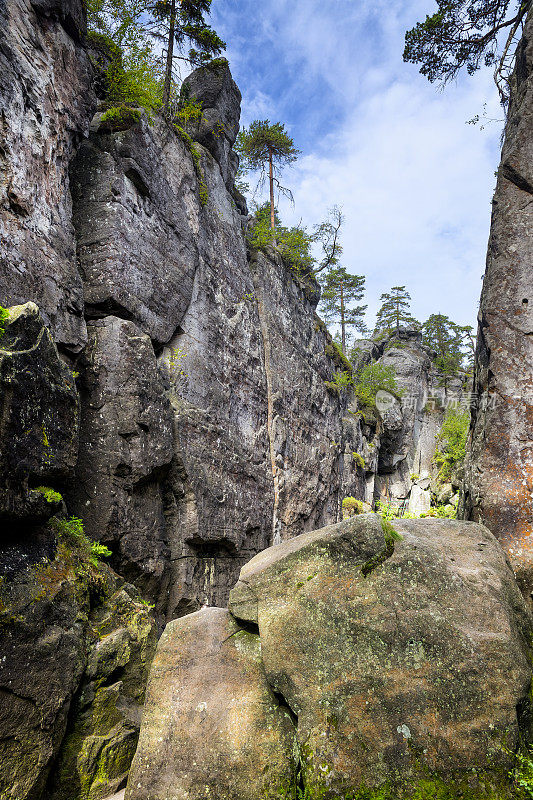 波兰桌山Szczeliniec Wielki峡谷